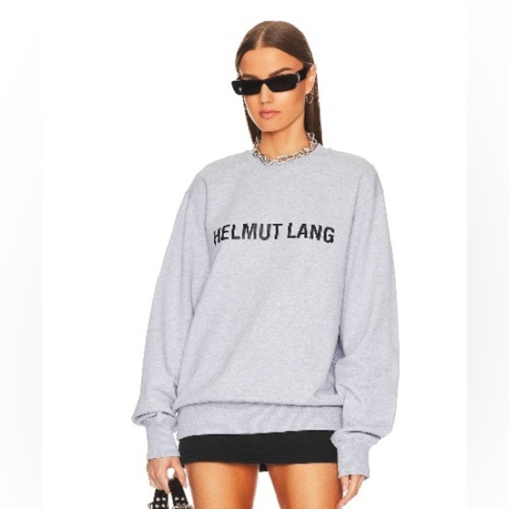 Helmut Lang Crewneck in Vapor Heather